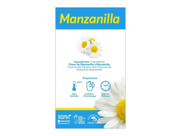 TÉ DE MANZANILLA MANZA TÉ 25 SOBRES - Imagen 2