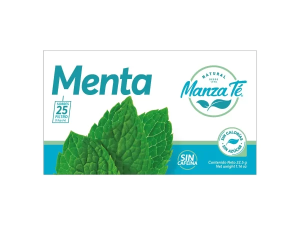 TÉ DE MENTA MANZA TÉ 25 SOBRES - Imagen 3