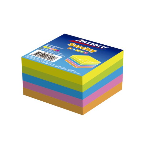 NOTAS ADHESIVAS MINI CUBO 2"X2" NEON 250HJS